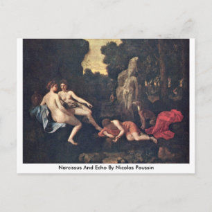 Carte Postale Narcisse Et Echo De Nicolas Poussin