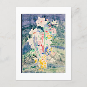 Carte Postale Narcissi, tableau de Charles Demuth,
