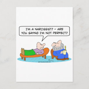 Carte Postale narcissiste psychiatre pas parfait