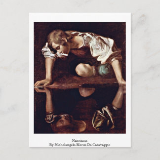 Carte Postale Narcissus Par Michelangelo Merisi Da Caravaggio