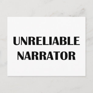 Carte Postale Narrateur non fiable