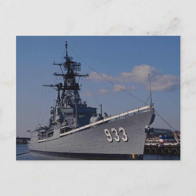 Carte Postale NAS "Anacostia", "USS Barry", navire commémoratif, (Devant)