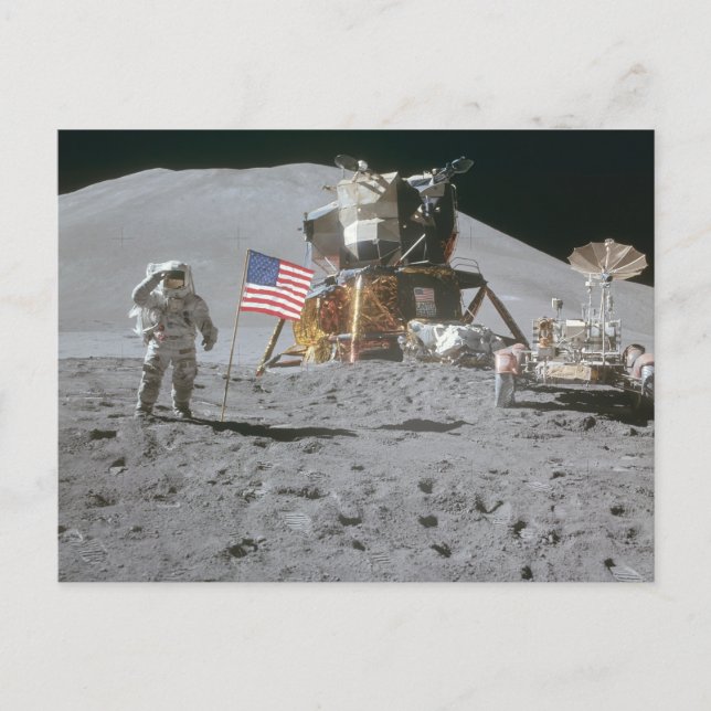 Carte Postale Nasa Moon Landing Apollo 15 Lunar Module 1971 (Devant)