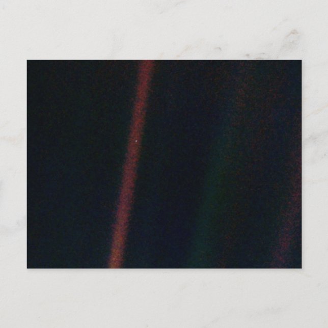 Carte Postale NASA Voyager 1 Earth Pale Blue (Devant)