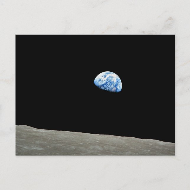Carte Postale NASA - Vue depuis Apollo8, Dec24, Earthrise (Devant)