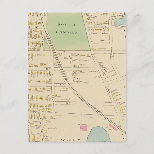 Carte Postale Nashua, quartier 68 (Devant)