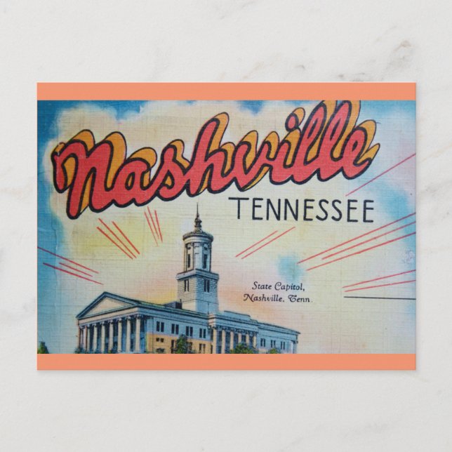 Carte Postale Nashville Capitol (Devant)