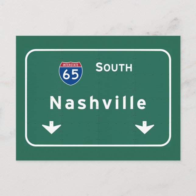Carte Postale Nashville Tennessee tn Interstate Highway Freeway (Devant)