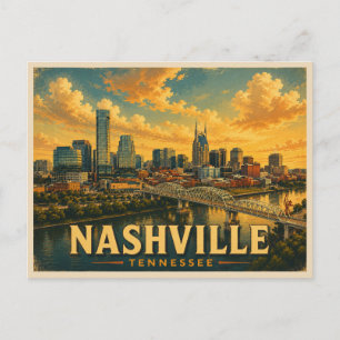 Carte Postale Nashville Tennessee Voyage Rétro