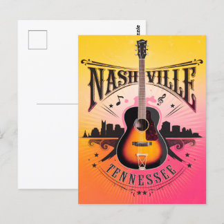 Carte Postale Nashville, TN - Music City USA