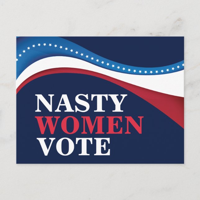 Carte Postale Nasty Women Vote Pro Choice Feminist Election (Devant)