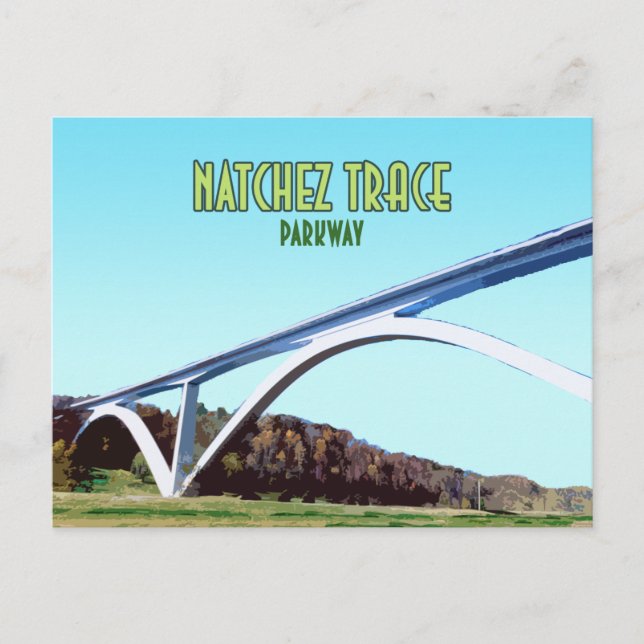 Carte Postale Natchez Trace Parkway Tennessee Mississippi (Devant)