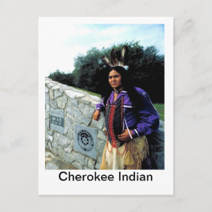 Carte Postale Nation Cherokee, Indien Cherokee