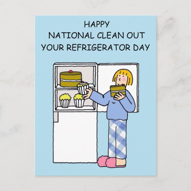 Carte Postale National Clean Out Your Refrigerator Day Novembre (Devant)