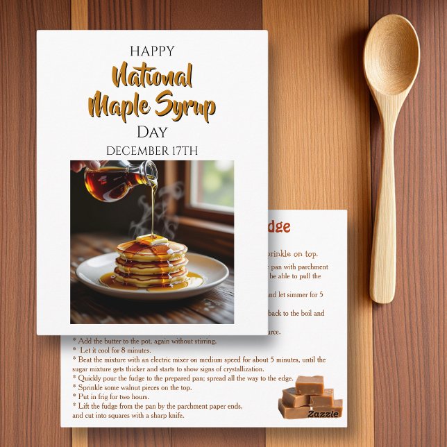 Carte Postale National Maple Syrup Day - December 17th (Créateur téléchargé)