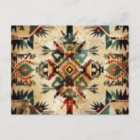 Native American Ethnic Art Trib Motif Vintage