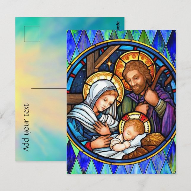 Carte Postale Nativité (Devant / Derrière)