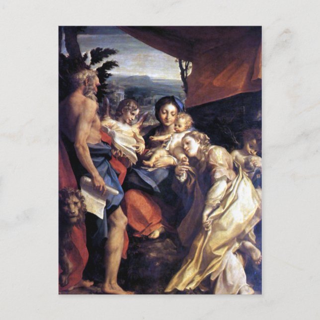 Carte Postale Nativité - Le Jour - Correggio - Renaissance (Devant)