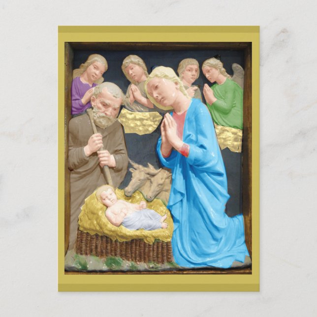 Carte Postale NATIVITÉ Luca Della Robbia (Devant)