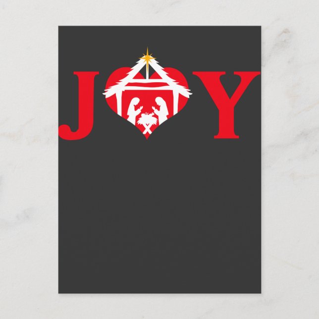 Carte Postale Nativité Noël Joie Jésus chrétien Religieux (Devant)