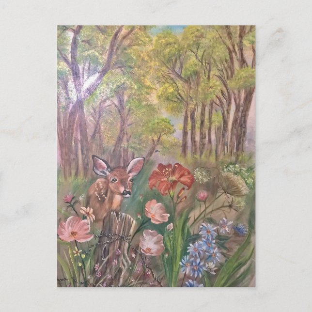 Carte Postale nature d'art de main de peinture de peinture de (Devant)