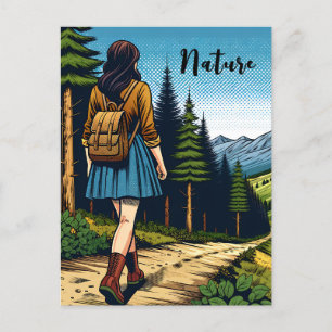 Carte Postale Nature   Femmes Randonnée sur un sentier