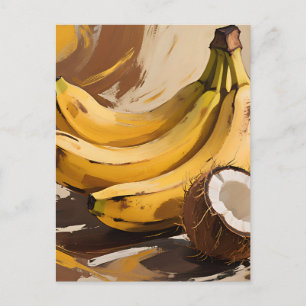 Carte Postale Nature morte aux bananes et coco