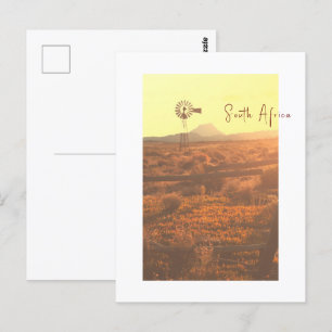 Carte Postale Nature Mountain Afrique du Sud ZA Pompe à vent