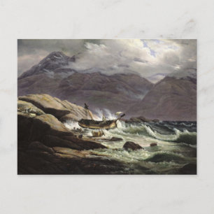 Carte Postale Naufrage sur la côte norvégienne, 1831