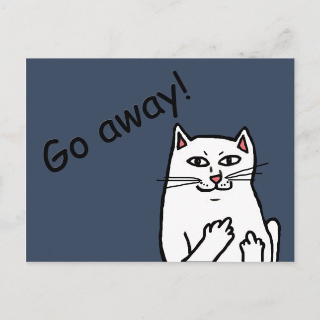 Carte Postale Naughty Cat (Devant)