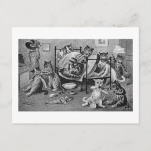 Carte Postale Naughty Kittens, Louis Wain
