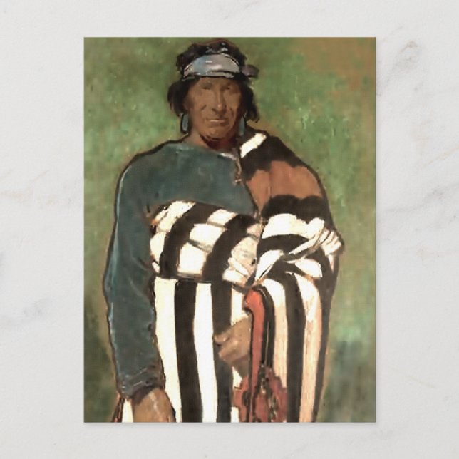 Carte Postale « Navajo » Art occidental par Gerald Cassidy (Devant)