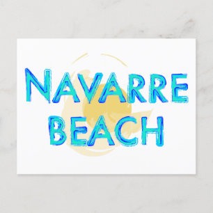 Carte Postale Navarre Beach Floride design artistique