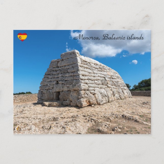 Carte Postale Naveta des Tudons, Tombe Préhistorique - Menorca (Devant)