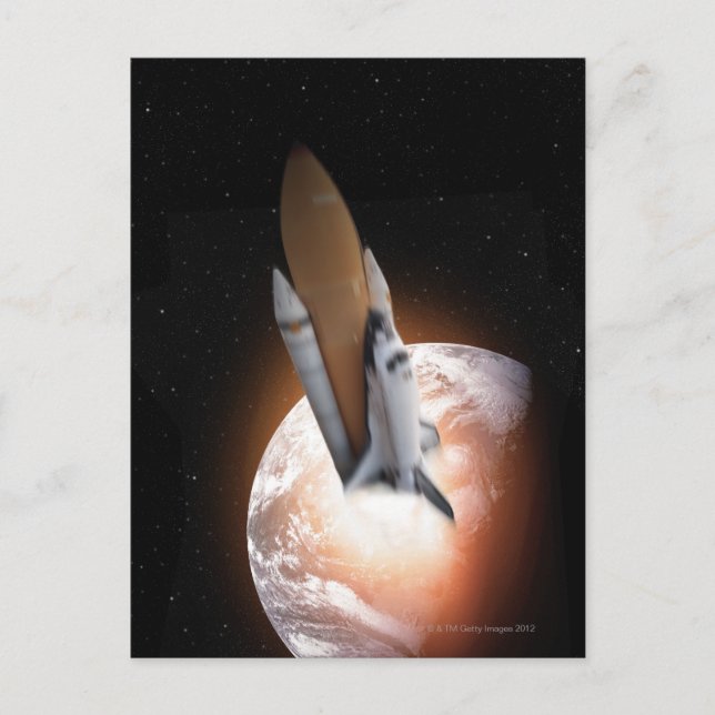 Carte Postale Navette spatiale 5 (Devant)