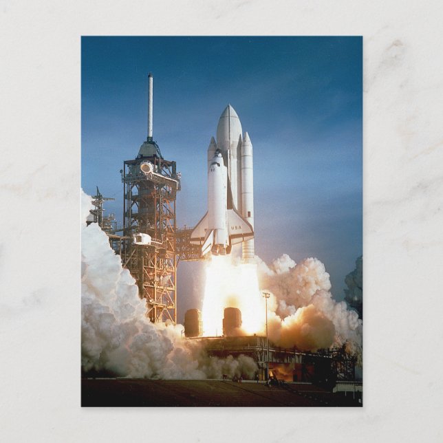 Carte Postale Navette spatiale Columbia lancement (Devant)