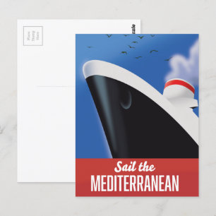 Carte Postale Naviguer sur la Méditerranée