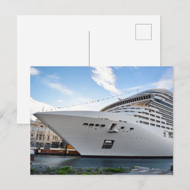 Carte Postale navire de croisière (Devant / Derrière)