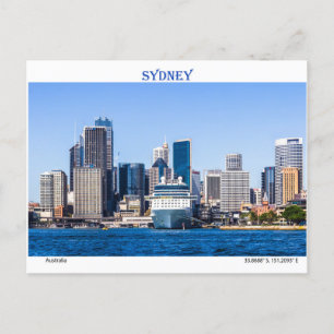 Carte Postale Navire de croisière amarrée au port de Sydney