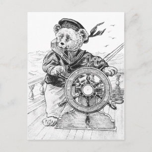 Carte Postale Navire de pilotage Sam Bear en mer