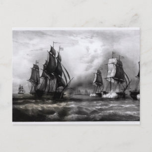 Carte Postale Navire de "Ranger" de John Paul Jones, 1793