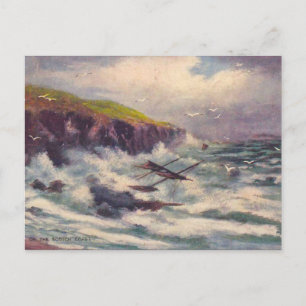 Carte Postale Navires historiques nautiques naufrage au large de