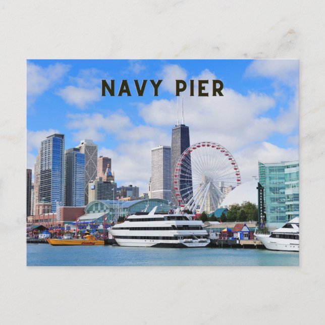 Carte postale Navy Pier Chicago Vacances voyage (Devant)