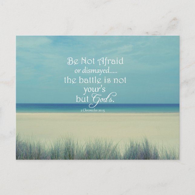 Carte Postale N'ayez pas peur Verset Bible (Devant)