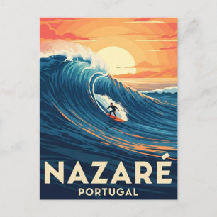 Carte Postale Nazare Portugal Surf