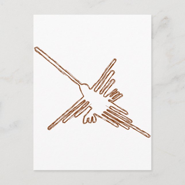 Carte Postale Nazca Lines Croquis de colibris (Devant)