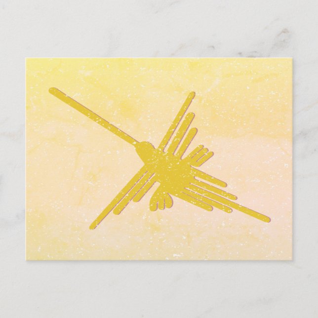 Carte Postale Nazca Lines Hummingbird Drawing, Peru (Devant)