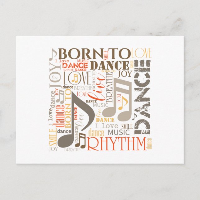 Carte Postale Né à Dance Brown ID277 (Devant)