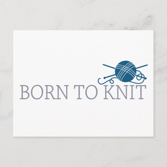 Carte Postale Né À Knit (Devant)