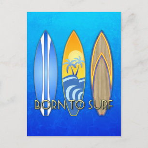 Carte Postale Né Au Surf